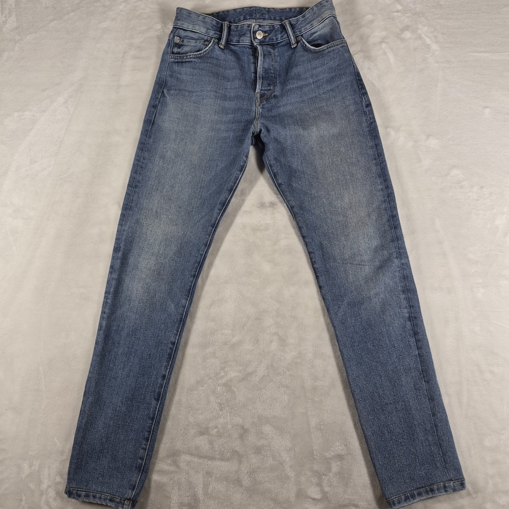 Buck Mason Maverick Slim Jeans Men's 32x32 Blue 14oz Denim Button Fly 12101